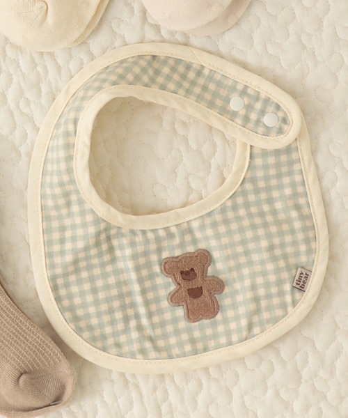 apres les cours（アプレレクール）の「tiny bear アソートモチーフスタイ（スタイ/よだれかけ・キッズ・ベージュ/ミント/アイボリー/クリーム・90）」の4枚目の写真