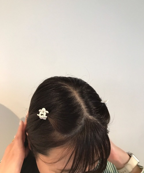 Me%（ミィパーセント）の「ﾌﾗﾜｰﾁﾋﾞｸﾘｯﾌﾟ（バレッタ/ヘアクリップ