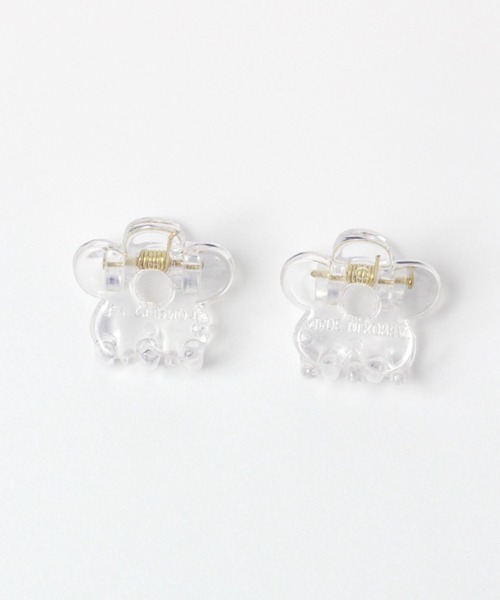 Me%（ミィパーセント）の「ﾌﾗﾜｰﾁﾋﾞｸﾘｯﾌﾟ（バレッタ/ヘアクリップ・レディース・ホワイト/ブラック系その他/ホワイト系その他/その他・FREE）」の13枚目の写真