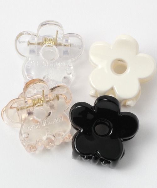 Me%（ミィパーセント）の「ﾌﾗﾜｰﾁﾋﾞｸﾘｯﾌﾟ（バレッタ/ヘアクリップ・レディース・ホワイト/ブラック系その他/ホワイト系その他/その他・FREE）」の19枚目の写真