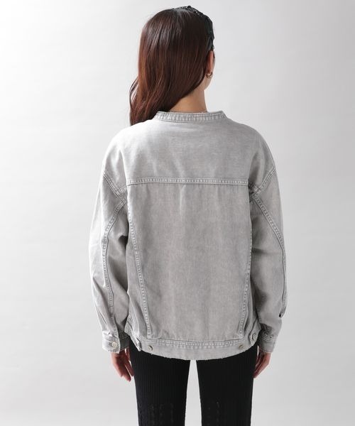 セール】カラーデニムブルゾン/261041（デニムジャケット）｜RAGEBLUE