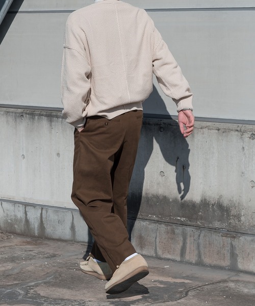 kutir（クティール）の「センタープレスチノパンツ（チノパンツ・メンズ・ブラウン/カーキ/イエロー・SMALL/MEDIUM/LARGE）」の6枚目の写真