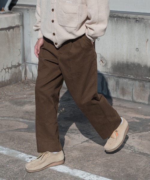 kutir（クティール）の「センタープレスチノパンツ（チノパンツ・メンズ・ブラウン/カーキ/イエロー・SMALL/MEDIUM/LARGE）」の7枚目の写真