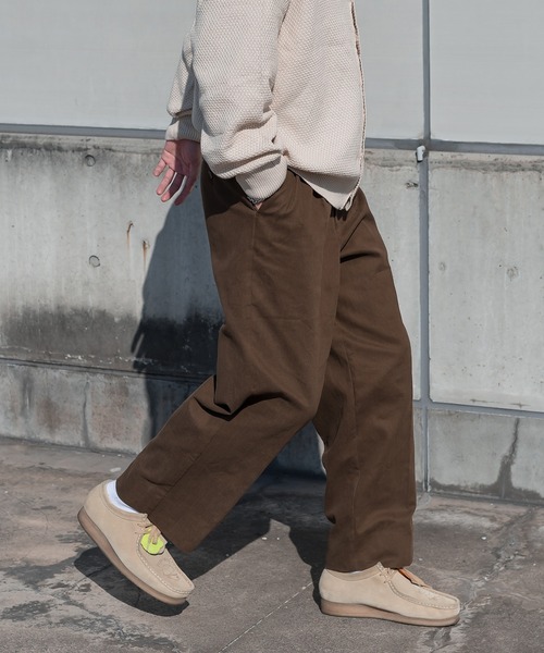 kutir（クティール）の「センタープレスチノパンツ（チノパンツ・メンズ・ブラウン/カーキ/イエロー・SMALL/MEDIUM/LARGE）」の8枚目の写真