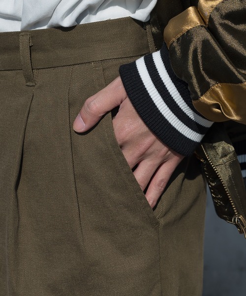 kutir（クティール）の「センタープレスチノパンツ（チノパンツ・メンズ・ブラウン/カーキ/イエロー・SMALL/MEDIUM/LARGE）」の19枚目の写真