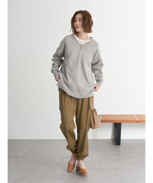 earth music&ecology（アースミュージックアンドエコロジー）の「カーゴパンツ*（カーゴパンツ・レディース・ライトベージュ/カーキ・FREE）」の17枚目の写真