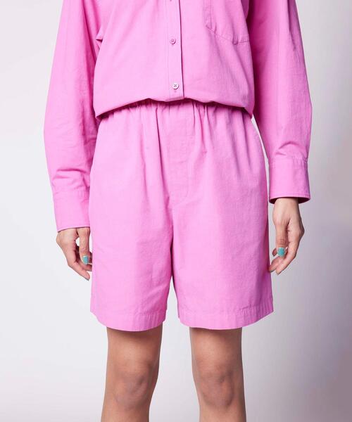 BEAUTY&YOUTH UNITED ARROWS（ビューティーアンドユースユナイテッドアローズ）の「BY コットン×カポックブレンド イージーショーツ -ウォッシャブル-（その他パンツ・レディース・ダークグレー/ライトブルー/ピンク・FREE）」の5枚目の写真
