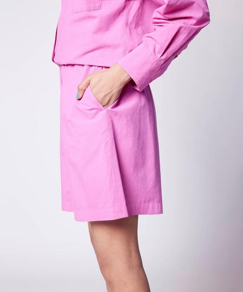 BEAUTY&YOUTH UNITED ARROWS（ビューティーアンドユースユナイテッドアローズ）の「BY コットン×カポックブレンド イージーショーツ -ウォッシャブル-（その他パンツ・レディース・ダークグレー/ライトブルー/ピンク・FREE）」の6枚目の写真