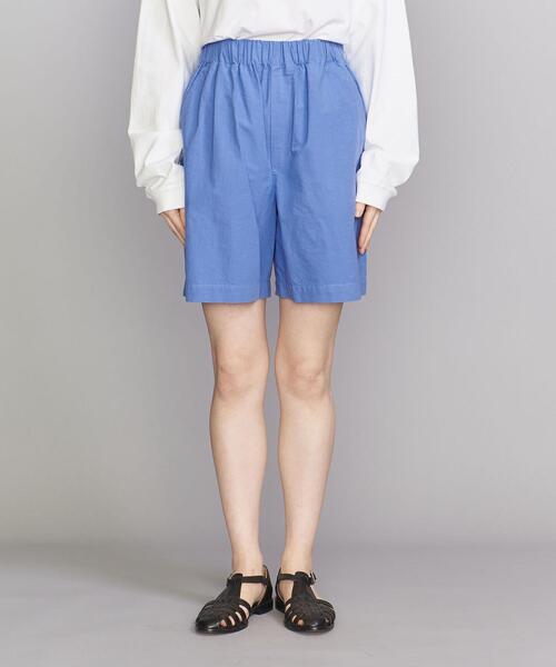 BEAUTY&YOUTH UNITED ARROWS（ビューティーアンドユースユナイテッドアローズ）の「BY コットン×カポックブレンド イージーショーツ -ウォッシャブル-（その他パンツ・レディース・ダークグレー/ライトブルー/ピンク・FREE）」の8枚目の写真