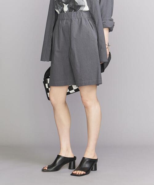 BEAUTY&YOUTH UNITED ARROWS（ビューティーアンドユースユナイテッドアローズ）の「BY コットン×カポックブレンド イージーショーツ -ウォッシャブル-（その他パンツ・レディース・ダークグレー/ライトブルー/ピンク・FREE）」の13枚目の写真