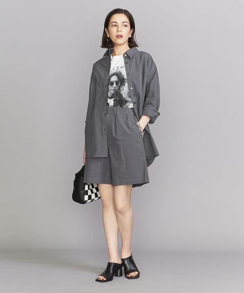 BEAUTY&YOUTH UNITED ARROWS（ビューティーアンドユースユナイテッドアローズ）の「BY コットン×カポックブレンド イージーショーツ -ウォッシャブル-（その他パンツ・レディース・ダークグレー/ライトブルー/ピンク・FREE）」の14枚目の写真