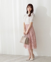 PROPORTION BODY DRESSING | ケミカルレースフレアスカート / 1212120305(スカート)