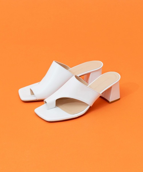 FABIO RUSCONI(ファビオルスコーニ)の「【FABIO RUSCONI/ファビオ ルスコーニ】ヒールトングサンダル【MAISON SPECIAL/メゾンスペシャル】(サンダル・レディース・ホワイト/マルチ/グリーン/ブラック・37.5/36.5)」の10枚目の写真