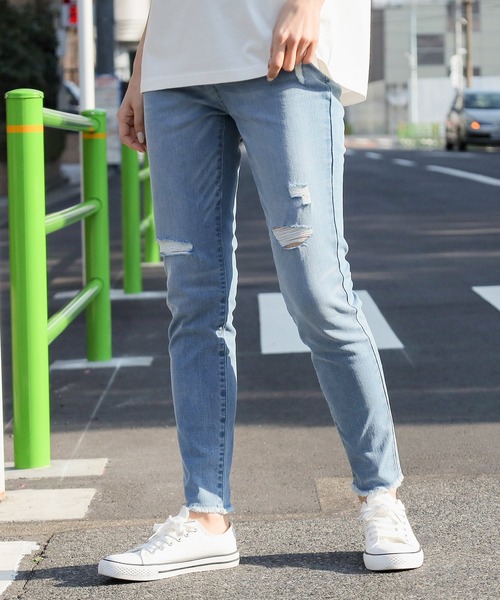 セール ダメージスキニー デニムパンツ Honeys ハニーズ のファッション通販 Zozotown