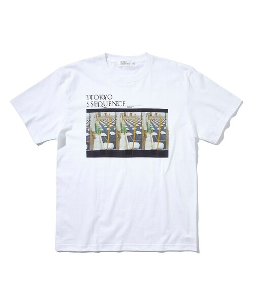 STUDIOUS(ステュディオス)の「PHOTO TEE 2(Tシャツ/カットソー・メンズ・ホワイト/ブラック・L/XL/M)」の1枚目の写真