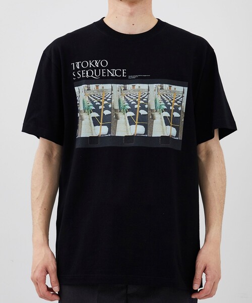 STUDIOUS(ステュディオス)の「PHOTO TEE 2(Tシャツ/カットソー・メンズ・ホワイト/ブラック・L/XL/M)」の3枚目の写真