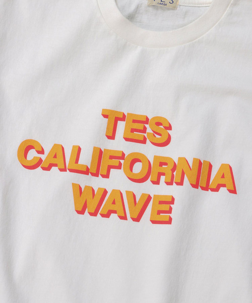 The Endless Summer（エンドレスサマー）の「TES CALOFORNIA LOGO T-SHIRT / Tシャツ（Tシャツ/カットソー・メンズ・ブラック/イエロー/サーモンピンク/ホワイト/サックスブルー・LARGE/MEDIUM/X-LARGE/SMALL）」の12枚目の写真