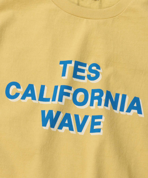The Endless Summer（エンドレスサマー）の「TES CALOFORNIA LOGO T-SHIRT / Tシャツ（Tシャツ/カットソー・メンズ・ブラック/イエロー/サーモンピンク/ホワイト/サックスブルー・LARGE/MEDIUM/X-LARGE/SMALL）」の15枚目の写真