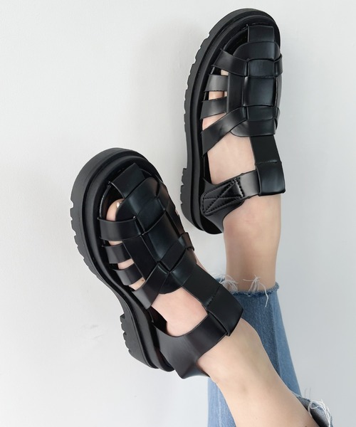 AMOUR BOX（アムールボックス）の「厚底グルカサンダル（サンダル・レディース・ホワイト/ブラック・40/36/37/38/39）」の10枚目の写真