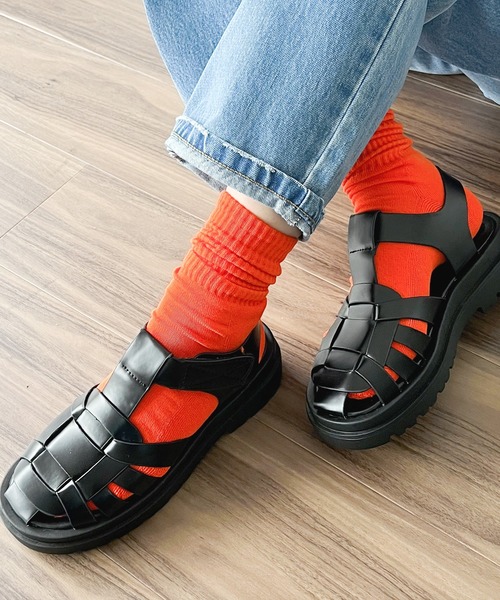 AMOUR BOX（アムールボックス）の「厚底グルカサンダル（サンダル・レディース・ホワイト/ブラック・40/36/37/38/39）」の13枚目の写真