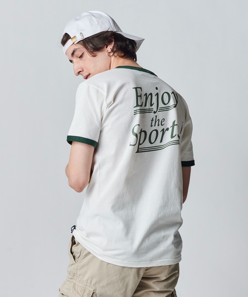 Atlantic STARS(アトランティックスターズ)の「ATLANTIC STARS WEAR | RINGER TEE / リンガーTシャツ(Tシャツ/カットソー・メンズ・インディゴブルー/グリーン・S/L/M)」の2枚目の写真