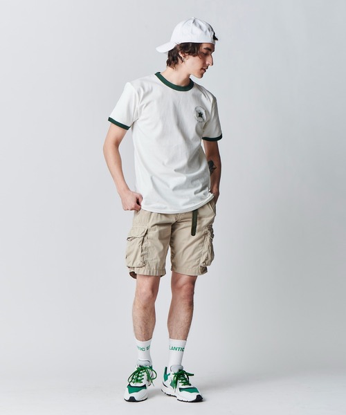 Atlantic STARS(アトランティックスターズ)の「ATLANTIC STARS WEAR | RINGER TEE / リンガーTシャツ(Tシャツ/カットソー・メンズ・インディゴブルー/グリーン・S/L/M)」の11枚目の写真