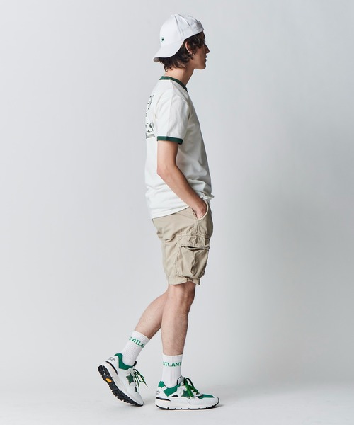Atlantic STARS(アトランティックスターズ)の「ATLANTIC STARS WEAR | RINGER TEE / リンガーTシャツ(Tシャツ/カットソー・メンズ・インディゴブルー/グリーン・S/L/M)」の12枚目の写真