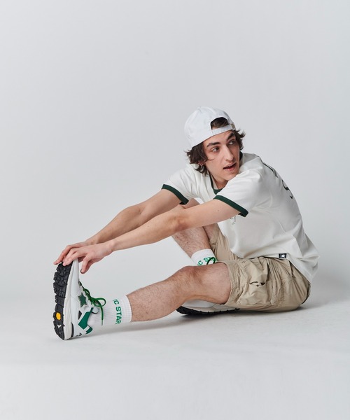 Atlantic STARS(アトランティックスターズ)の「ATLANTIC STARS WEAR | RINGER TEE / リンガーTシャツ(Tシャツ/カットソー・メンズ・インディゴブルー/グリーン・S/L/M)」の14枚目の写真