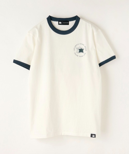 Atlantic STARS(アトランティックスターズ)の「ATLANTIC STARS WEAR | RINGER TEE / リンガーTシャツ(Tシャツ/カットソー・メンズ・インディゴブルー/グリーン・S/L/M)」の7枚目の写真