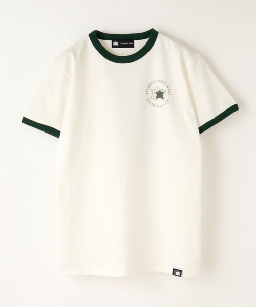 Atlantic STARS(アトランティックスターズ)の「ATLANTIC STARS WEAR | RINGER TEE / リンガーTシャツ(Tシャツ/カットソー・メンズ・インディゴブルー/グリーン・S/L/M)」の3枚目の写真
