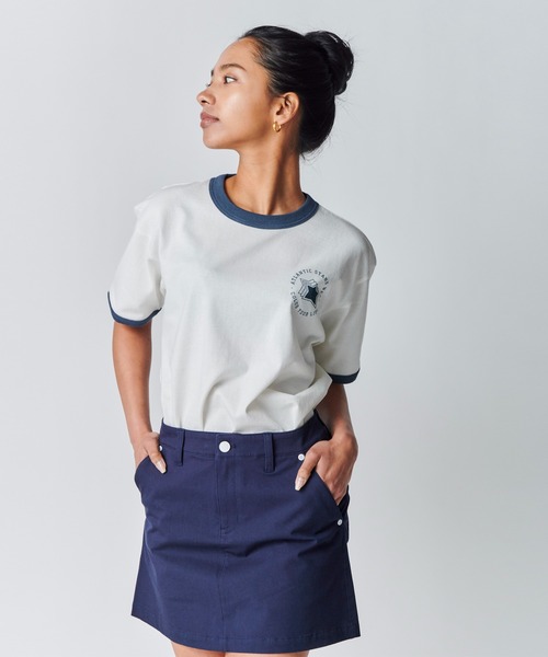 Atlantic STARS(アトランティックスターズ)の「ATLANTIC STARS WEAR | RINGER TEE / リンガーTシャツ(Tシャツ/カットソー・メンズ・インディゴブルー/グリーン・S/L/M)」の15枚目の写真