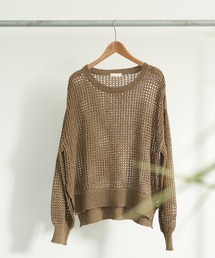 earth music&ecology | リサイクルポリエステルブレンドメッシュニット(ニット/セーター)