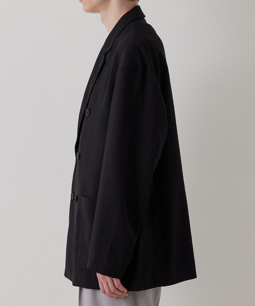 JUNRED（ジュンレッド）の「ドレープテクスチャールーズダブルジャケット（テーラードジャケット・メンズ・ライトグレー/ブラック/ブルー系その他4・S/M/L）」の21枚目の写真