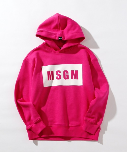 MSGM（エムエスジーエム）の「MSGM(エムエスジーエム)Kids & Junior プールオーバーパーカー（パーカー・キッズ・ブラック/グレー/レッド/ブルー/ライトピンク/ネイビー/ピンク/フューシャピンク・12Y/14Y/10Y/6Y/4Y/8Y）」の7枚目の写真