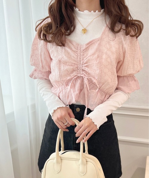 apres jour(アプレジュール)の「チロルブラウス+ロンTセット【ZOZOTOWN限定アイテム】(シャツ/ブラウス・レディース・オフホワイト/ライトピンク/ブラック・フリー/X-LARGE)」の20枚目の写真