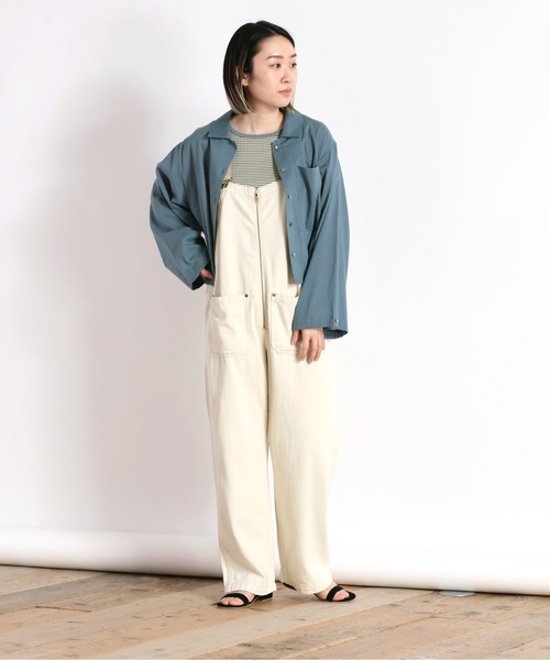 cepo（セポ）の「バックタックショートシャツ（シャツ/ブラウス・レディース・ベージュ/オレンジ/ブルー/グリーン・M）」の7枚目の写真