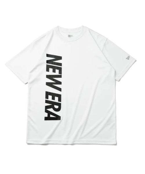 NEW ERA(ニューエラ)の「【NEW ERA】半袖 テック Tシャツ バーチカルロゴ NEW ERA(Tシャツ/カットソー・メンズ・ライム/ホワイト×ブラック/ブラック×ホワイト/ブラック×ライム・S/M/L/XL)」の1枚目の写真