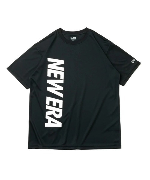 NEW ERA(ニューエラ)の「【NEW ERA】半袖 テック Tシャツ バーチカルロゴ NEW ERA(Tシャツ/カットソー・メンズ・ライム/ホワイト×ブラック/ブラック×ホワイト/ブラック×ライム・S/M/L/XL)」の2枚目の写真