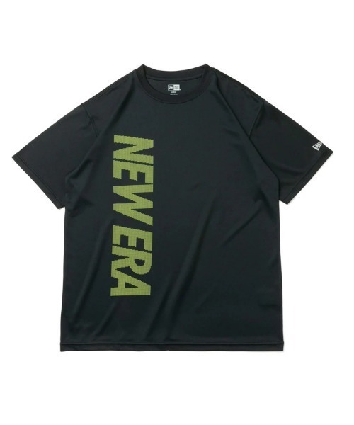 NEW ERA(ニューエラ)の「【NEW ERA】半袖 テック Tシャツ バーチカルロゴ NEW ERA(Tシャツ/カットソー・メンズ・ライム/ホワイト×ブラック/ブラック×ホワイト/ブラック×ライム・S/M/L/XL)」の3枚目の写真