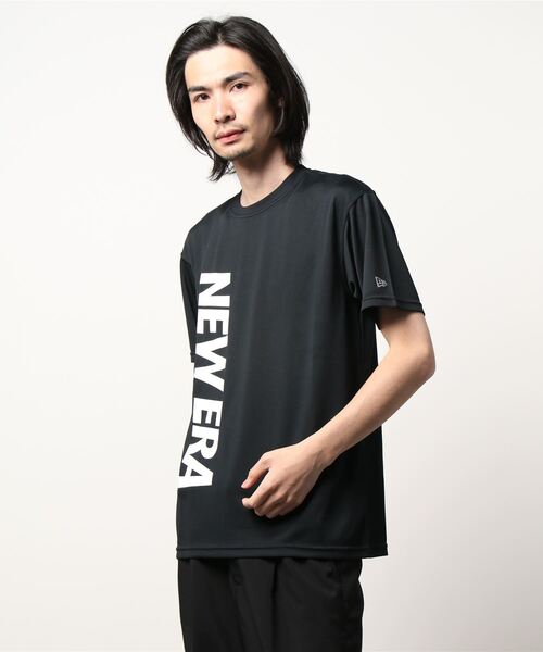 NEW ERA(ニューエラ)の「【NEW ERA】半袖 テック Tシャツ バーチカルロゴ NEW ERA(Tシャツ/カットソー・メンズ・ライム/ホワイト×ブラック/ブラック×ホワイト/ブラック×ライム・S/M/L/XL)」の10枚目の写真