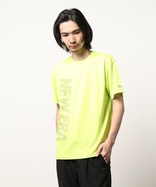 NEW ERA(ニューエラ)の「【NEW ERA】半袖 テック Tシャツ バーチカルロゴ NEW ERA(Tシャツ/カットソー・メンズ・ライム/ホワイト×ブラック/ブラック×ホワイト/ブラック×ライム・S/M/L/XL)」の18枚目の写真