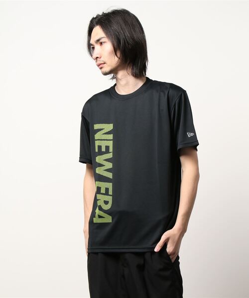 NEW ERA(ニューエラ)の「【NEW ERA】半袖 テック Tシャツ バーチカルロゴ NEW ERA(Tシャツ/カットソー・メンズ・ライム/ホワイト×ブラック/ブラック×ホワイト/ブラック×ライム・S/M/L/XL)」の13枚目の写真