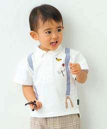 kladskap | 虫刺しゅうサスペンダー風ポロシャツ(ポロシャツ)