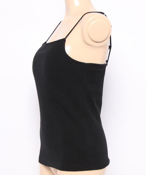 archives(アルシーヴ)の「パット付きダブルストラップキャミソール(キャミソール・レディース・グリーン系その他/ブラック/オフホワイト/パープル・MEDIUM)」の5枚目の写真