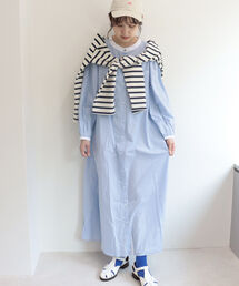 fredy emue | ストライプシャツワンピース(シャツワンピース)