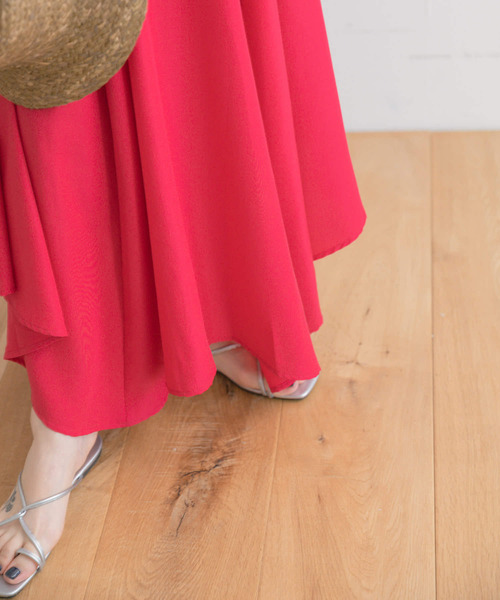 ITEMS URBANRESEARCH（アイテムズ アーバンリサーチ）の「ハイウエストイレヘムスカート（スカート・レディース・ベージュ/ネイビー/グリーン/ピンク・FREE）」の6枚目の写真