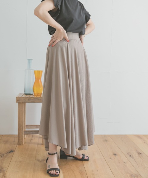 ITEMS URBANRESEARCH（アイテムズ アーバンリサーチ）の「ハイウエストイレヘムスカート（スカート・レディース・ベージュ/ネイビー/グリーン/ピンク・FREE）」の13枚目の写真