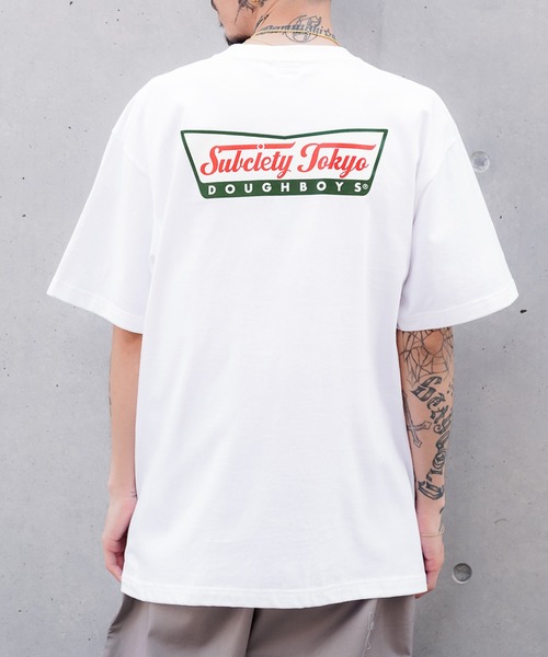 Subciety(サブサエティ)の「DOUGH BOY TEE(Tシャツ/カットソー・メンズ・グリーン/ブラック/ホワイト・LARGE/X-LARGE/SMALL/MEDIUM/XX-LARGE)」の2枚目の写真