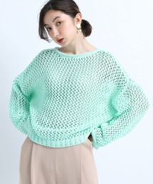 eL | 【eL】3G Fishnet Pullover/280137(ニット/セーター)