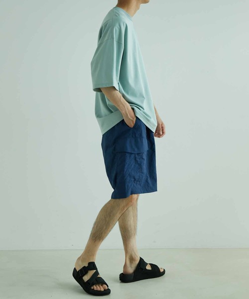 アダムエロペ　ADAM ET ROPE'　ナイロンパンツ　ネイビー ADAM ET ROPE'｜アダムエロペのパンツ（ブルー・ネイビー/青色系